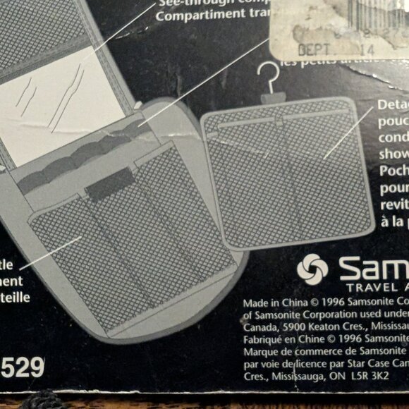 Brand New w/Tags - Men's Samsonite Toiletry Case - Picture 2 of 7